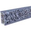 Volpato Alzatina top cucina in alluminio rivestito 4 mt granito grigio