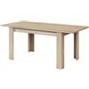 Dekit Tavolo da pranzo allungabile da 140 a 190 cm in rovere naturale 90x77 cm