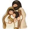THUN - Soprammobile Sacra Famiglia - Decorazioni Natale Casa - Formato Maxi - Ceramica - 26,6 x 18 x 30 h cm