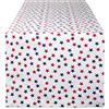 DII 100% cotone, lavabile in lavatrice, interno/esterno, collezione top, Americana Stelle, Table Runner 14x72
