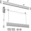 TENDEEVOLUTION Binario per Tende a Pacchetto su Misura - Sistema Vetrage per Infisso e Soffitto - Lunghezza: 160 cm, Calate: 2, Attacco: Soffitto