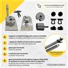 TENDEEVOLUTION Kit Accessori Tenda da Sole a Caduta - Completo per Riparazione e Montaggio - Colore principale: Avorio, Con: Ganci a pavimento, MISURA DIAMETRO RULLO: 63
