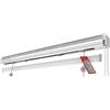 TENDEEVOLUTION Binario per Tenda a Pacchetto con Cassonetto in Alluminio - Sistema a Catenella Regolabile - calate: 3, Lunghezza: 60 cm