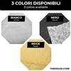 TENDEEVOLUTION Tessuto Vellutino Trapuntato 3 Corpi per Tappezzeria - Vendita al Metro - Colore principale: Bianco