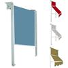 TENDEEVOLUTION Tenda da Sole Verticale Modello Genova Tempotest Parà con Guide Laterali - Su Misura - Larghezza Finita: L. DA 301 A 360CM, Braccetti: Con Braccetti