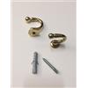 TENDEEVOLUTION Gancio Fermatenda in Ottone per Tende da Interno - Disponibile 43 mm e 50 mm | Made in Italy - Colore: Oro, MM: 43