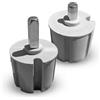 TENDEEVOLUTION Calotta Tappo per Tenda da Sole con Perno Quadro/Foro/Tondo - Ø 60/63/70 mm - Diametro: 60, Tipologia: COPPIA CON PERNO TONDO