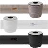 TENDEEVOLUTION Cerniera Lampo Continua in Nylon al Metro con Cursori - Misure e Colori Personalizzati - Colore: Nero, Misura: Altezza 2,5cm
