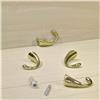 TENDEEVOLUTION Fermatenda reggi embrasse reggitenda gancio parete 50mm al PZ - Colore: Oro