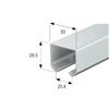 TENDEEVOLUTION Monorotaia MR3 Binario Scorrevole per Telo in PVC o Tessuto - Vari Colori, Made in Italy - Lunghezza: 100 CM, Tipologia: binario completo di scorrevoli, Colori: Marrone