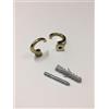 TENDEEVOLUTION reggi tenda ferma tenda embrasse gancio parete vari colori PZ - Colore: Oro, Misura: mm 40