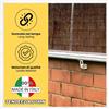 TENDEEVOLUTION Ganci per Tenda da Sole in Pvc o Ferro - Occhiello Per Tenda A Caduta PZ - COLORE: NERO, Modello: Retto in Plastica