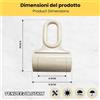 TENDEEVOLUTION Ganci per Tenda da Sole in Pvc o Ferro - Occhiello Per Tenda A Caduta PZ - COLORE: GRIGIO, Modello: Paletta