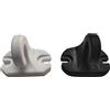TENDEEVOLUTION Ganci a Pavimento per Tenda da Sole - Coppia in Plastica o Alluminio - Colore principale: Bianco, MATERIALE: PVC