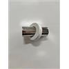 TENDEEVOLUTION Bastone Per Tenda Finitura Acciaio ø20mm, Scorritenda A Strappo, Binario Tende - Descrizione e Colore: Terminale Satellite Bianco Cromato
