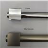 TENDEEVOLUTION Bastone Per Tenda Finitura Acciaio ø20mm, Scorritenda A Strappo, Binario Tende - Descrizione e Colore: Terminale Zaha Satinato