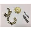 TENDEEVOLUTION Ferma tenda embrasse reggi tenda gancio a parete 85mm - Colore: ORO LUCIDO