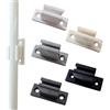 TENDEEVOLUTION Supporto Ferma Asta di Manovra in PVC Resistente - Fissaggio Sicuro al Muro - Colore: Nero