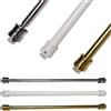 TENDEEVOLUTION Bacchetta Estensibile per Tende a Vetro in Acciaio - Asta Telescopica Senza Forare (pz) - Colore: Oro, Dimensione: Da 27 a 36 CM