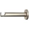 TENDEEVOLUTION Bastone per tende in metallo diametro 20mm varie misure e colori - Finitura: Acciaio satinato, Descrizione: Supporto aperto 14,5 cm