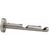 TENDEEVOLUTION Bastone per tende in metallo diametro 20mm varie misure e colori - Finitura: Acciaio lucido, Descrizione: Supporto doppio 7,5/14,5 cm
