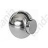 TENDEEVOLUTION Bastone per tende in metallo diametro 20mm varie misure e colori - Finitura: Acciaio lucido, Descrizione: terminale sfera
