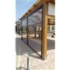 TENDEEVOLUTION Tenda Ermetica Con Guide Laterali In Pvc Cristal Trasparente Con Cassonetto - Stecche Antivento: Con 1 stecca, Comando: Motore Con Telecomando, Misura: L. da 251 a 300 CM X H. 300