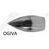 TENDEEVOLUTION Bastone per tende in metallo diametro 20mm varie misure e colori - Finitura: Acciaio satinato, Descrizione: terminale ogiva