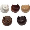 TENDEEVOLUTION Supporto rosetta per bastone tenda in legno diametro 35mm - Colore principale: CILIEGIO