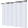 TENDEEVOLUTION Tende a Strisce PVC Trasparente per Celle e Ambienti Con Supporti e Piastre in Acciaio Inox