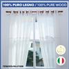 TENDEEVOLUTION Staffe Supporti in Legno per Bastone Tenda Ø 35 mm - Vari Colori e Misure | Coppia Made in Italy - Colore principale: Noce, Lunghezza: SUPP. DOPPIO
