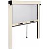 TENDEEVOLUTION Zanzariera Verticale a Molla Su Misura con Bottoncini Antivento per Finestre e Porte - Altezza: 170 CM, Larghezza: 100 CM