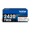 Brother tn-2420twin cartuccia toner 2 pz originale
