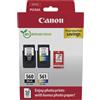 Canon 3713c008 cartuccia d'inchiostro 2 pz originale nero, ciano, magenta, giallo