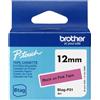 Brother btag-p31 nastro per etichettatrice nero su rosa