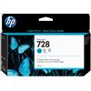 Hp cartuccia inchiostro ciano designjet 728, 130 ml