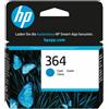 Hp cartuccia originale inchiostro ciano 364