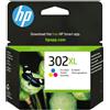 Hp cartuccia originale inchiostro tricromia ad alta capacità 302xl
