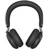Jabra evolve2 75 auricolare con cavo e senza cavo a padiglione ufficio bluetooth base di ricarica nero