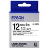 Epson nastro fondo standard bianco per testo nero 12/9 lk-4wbn