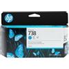 Hp cartuccia di inchiostro ciano designjet 738 da 130 ml