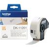 Brother dk-11201 nastro per etichettatrice nero su bianco