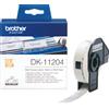 Brother dk-11204 nastro per etichettatrice nero su bianco