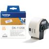 Brother dk-11208 nastro per etichettatrice nero su bianco