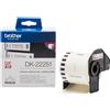 Brother dk-22251 nastro per etichettatrice nero e rosso su bianco