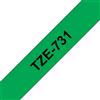 Brother tze-731 nastro per etichettatrice tz