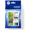 Brother lc422xlval cartuccia d'inchiostro 4 pz originale nero, ciano, magenta, giallo