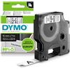 Dymo d1 - standard etichette - nero su bianco - 12mm x 7m