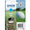 Epson golf ball singlepack cyan 34 durabrite ultra ink