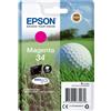 Epson golf ball singlepack magenta 34 durabrite ultra ink